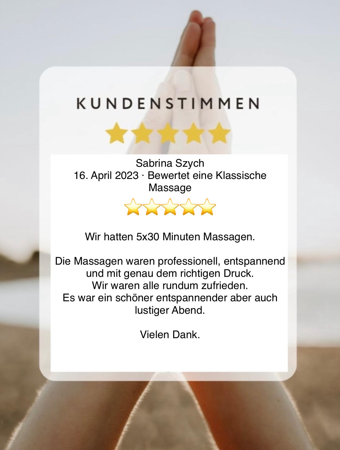 Kunden Feedback